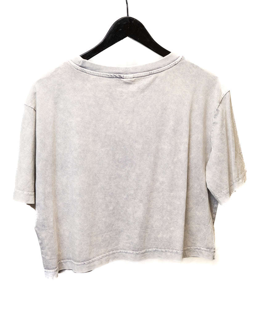 BASIC GREY CROP TOP
