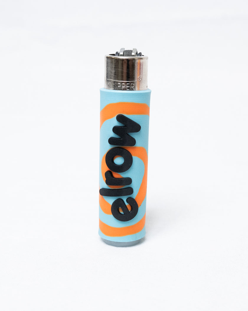 ELROW BLUE LIGHTER - ORANGE SPIRAL