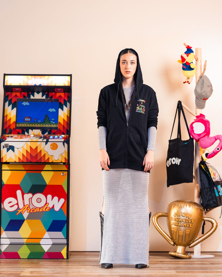 OKUDA ​​X ELROW BLACK SWEATSHIRT